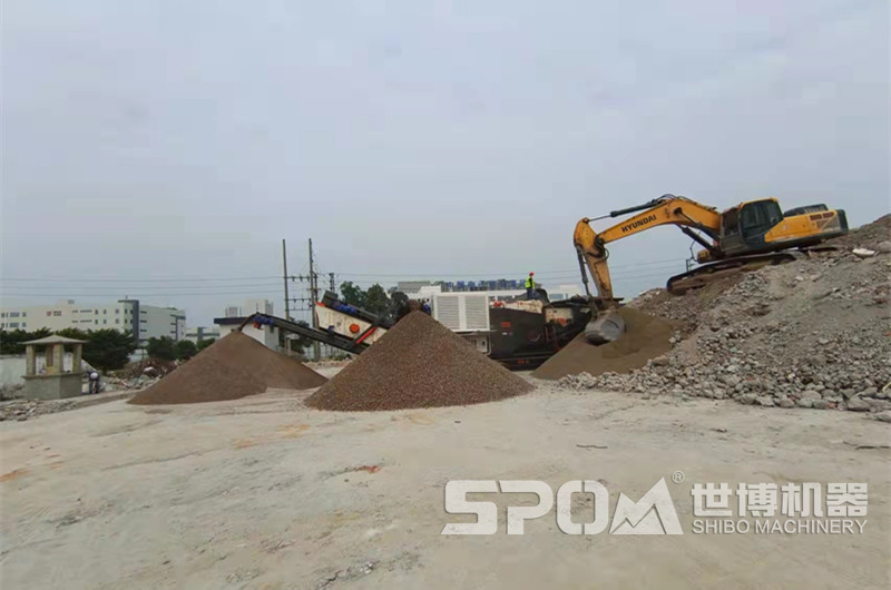 建筑垃圾制砂設(shè)備，移動(dòng)建筑垃圾破碎制砂機(jī)
